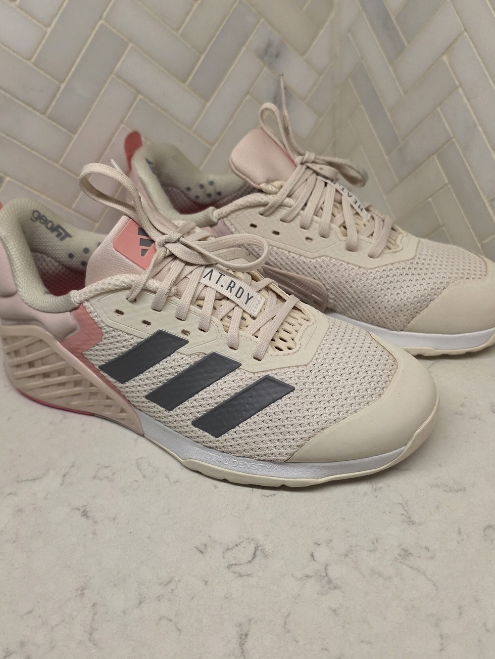 Adidas Women's Pink Cloudfoam Training Sneakers